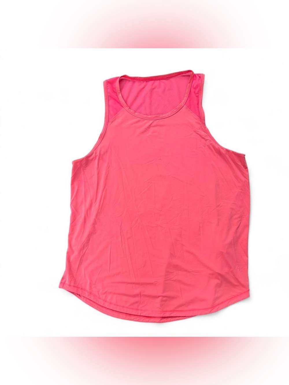 OFFLINE by Aerie Neon Coral Mesh Back Athletic Tank Top Medium